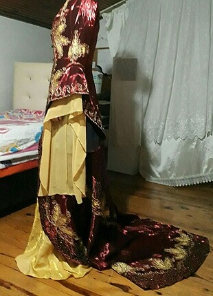 diğer Beden bordo Renk Kına elbisesi