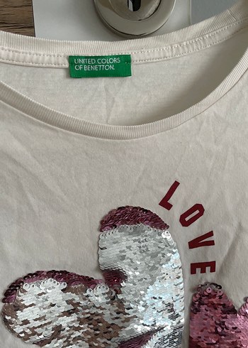 Kız Çocuk Beyaz Uzun Kollu Pamuklu Tişört - Görsel 3