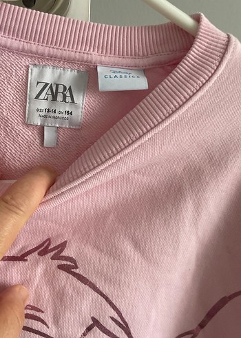 Pembe Baskılı Kadın Sweatshirt - Görsel 3