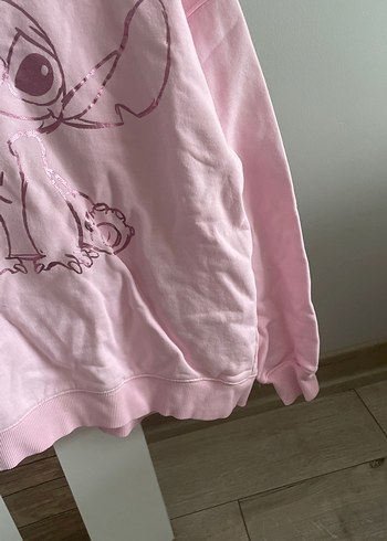 Pembe Baskılı Kadın Sweatshirt - Görsel 5