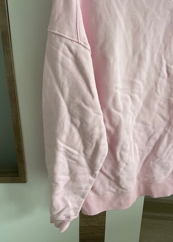 Pembe Baskılı Kadın Sweatshirt - Görsel 7