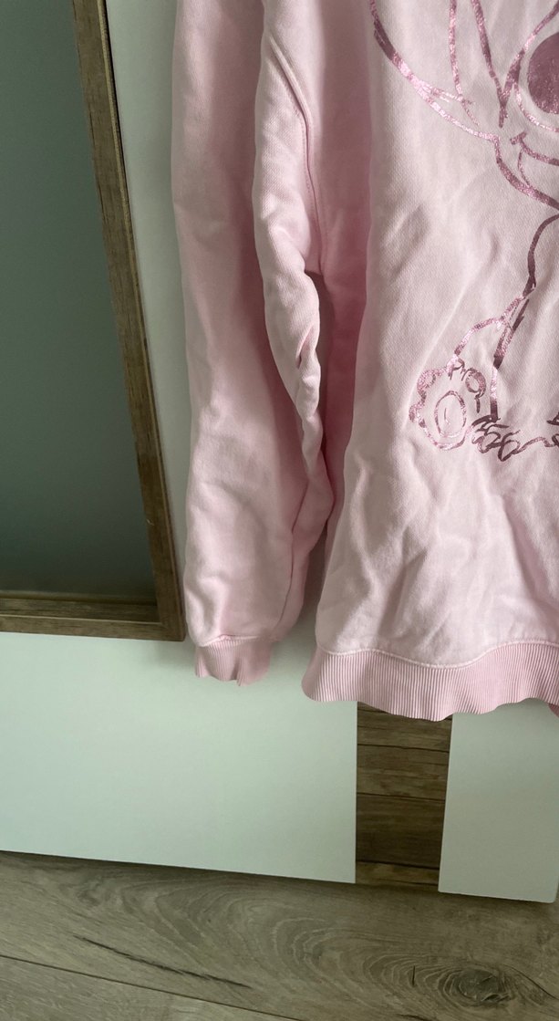 Pembe Baskılı Kadın Sweatshirt - Görsel 4