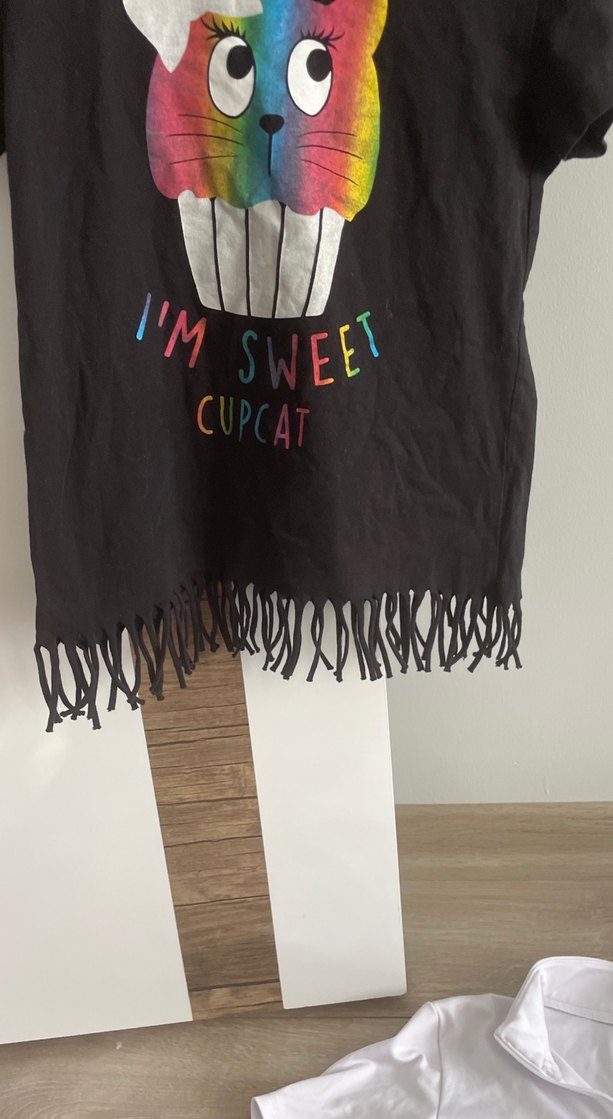 Kız Çocuk Çok Renkli Püsküllü Tişört - Görsel 2