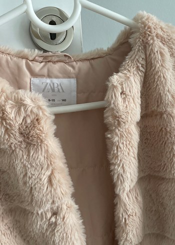 Bej Kürklü Kız Çocuk Yelek - Görsel 2