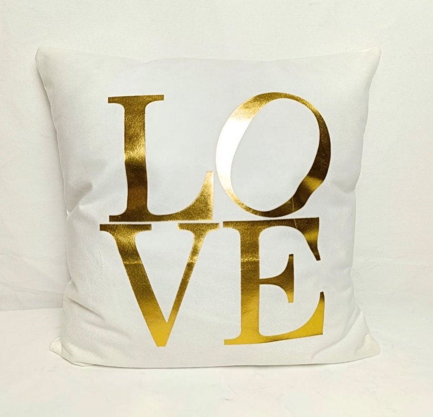 2li Altın Renkli Baskılı Dekoratif Yastık Kılıfı - Görsel 3