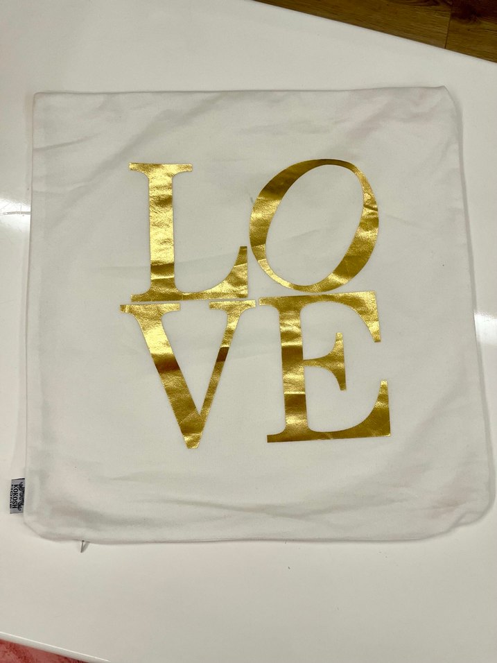 2li Altın Renkli Baskılı Dekoratif Yastık Kılıfı - Görsel 4