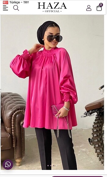 Saten tunik