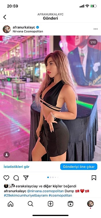 Siyah taş detaylı üst