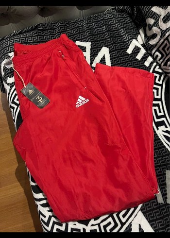 Kırmızı Erkek Eşofman Altı Fermuarlı - Görsel 3