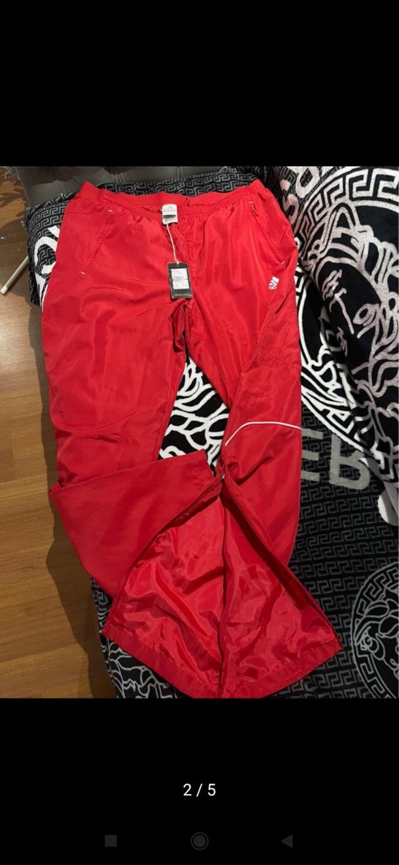 Kırmızı Erkek Eşofman Altı Fermuarlı - Görsel 4