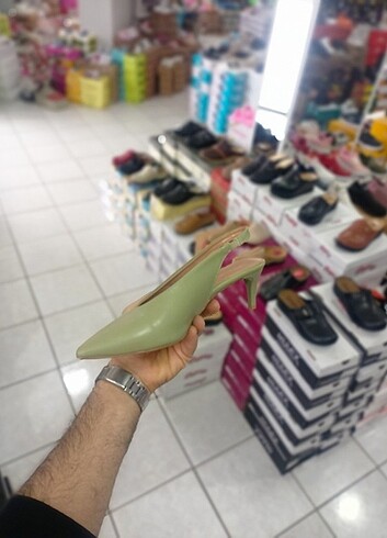 37 Beden yeşil Renk Topuklu ayakkabı