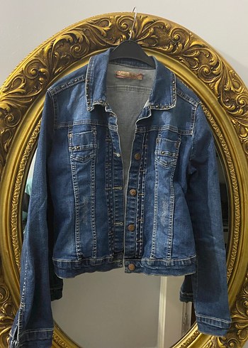 Mavi Jeans Parlak Mavi Düğmeli Kadın Denim Ceket