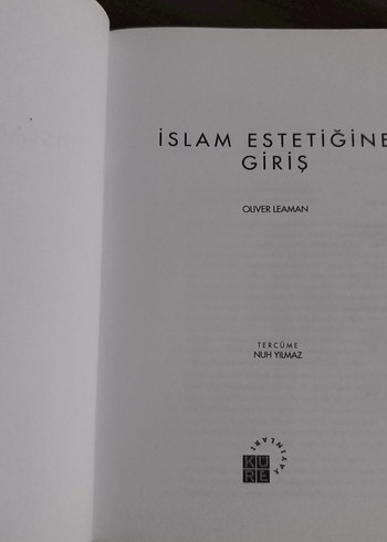  Beden İslam Estetiğine Giriş - Oliver Leaman