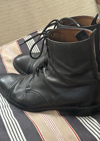 tek ebat Beden Joseph CHEANEY&SONS MARKA 11 size Siyah Deri Erkek Bot orijinal