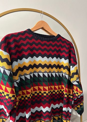 American Vintage Çok Renkli Desenli Kadın Triko Kazak