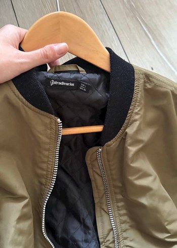 Kahverengi Fermuarlı Street Wear Kadın Ceket - Görsel 2