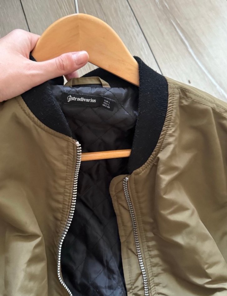 Kahverengi Fermuarlı Street Wear Kadın Ceket - Görsel 2