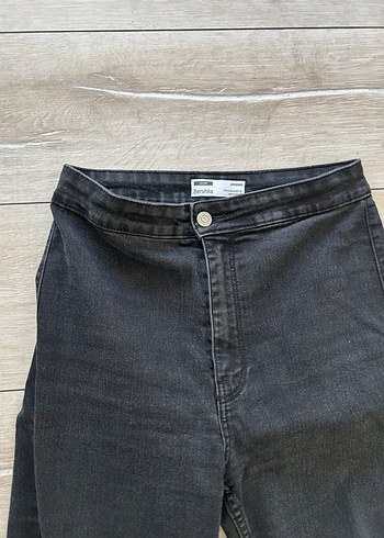 Siyah Normal Boy Kadın Denim Pantolon - Görsel 3