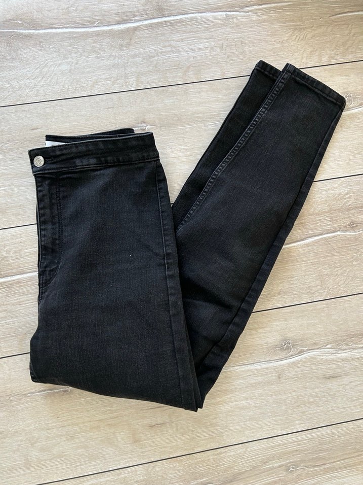 Siyah Normal Boy Kadın Denim Pantolon - Görsel 2