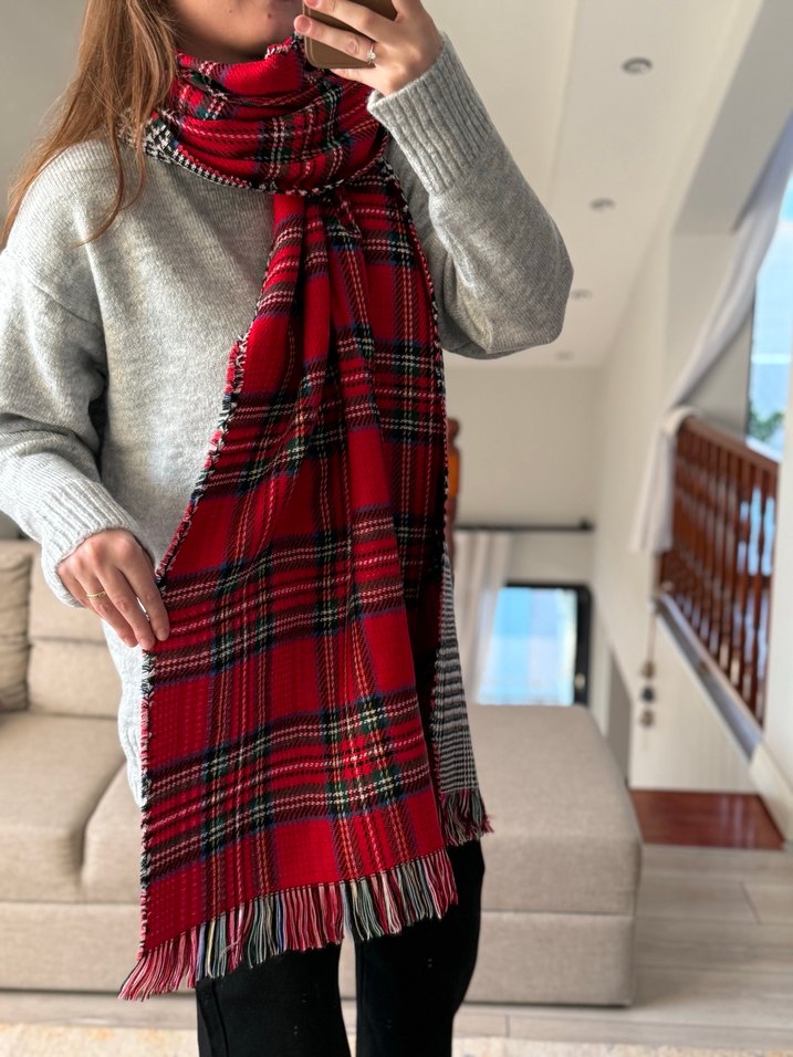 Zara Kadın Bohem Örgü Şal - Görsel 2