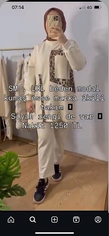 Esse marka modal kumaş ikili takım tesetür takım eşofman takım e
