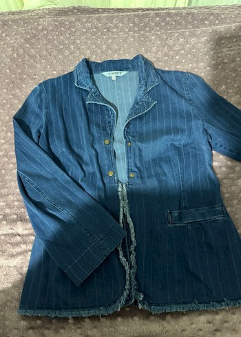 Twist denim ceket - Görsel 4