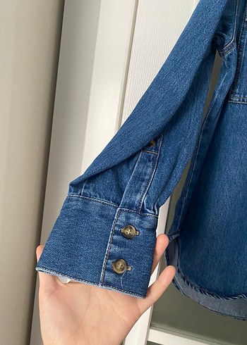 H&M kot gömlek ceket - Görsel 4