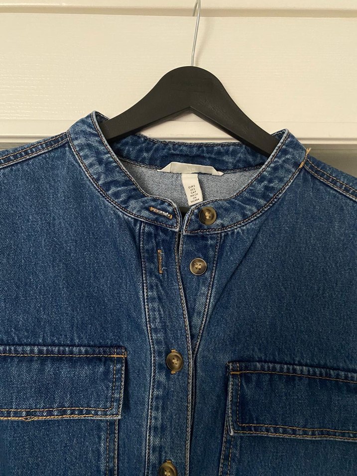 H&M kot gömlek ceket - Görsel 3