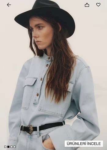 H&M kot gömlek ceket - Görsel 6