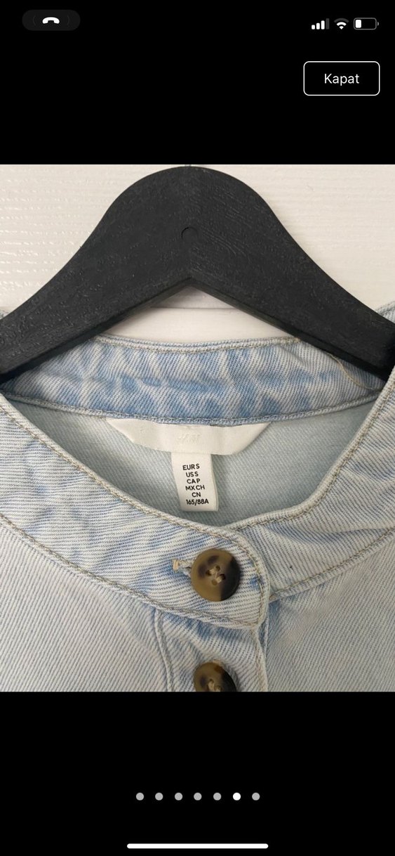 H&M kot gömlek ceket - Görsel 4