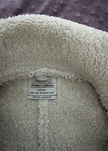 Bej Süet Kürklü Kadın Ceket - Görsel 4