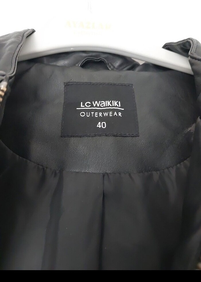 Lc waikiki kadın deri ceket l beden - Görsel 2