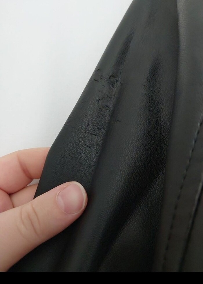 Lc waikiki kadın deri ceket l beden - Görsel 3