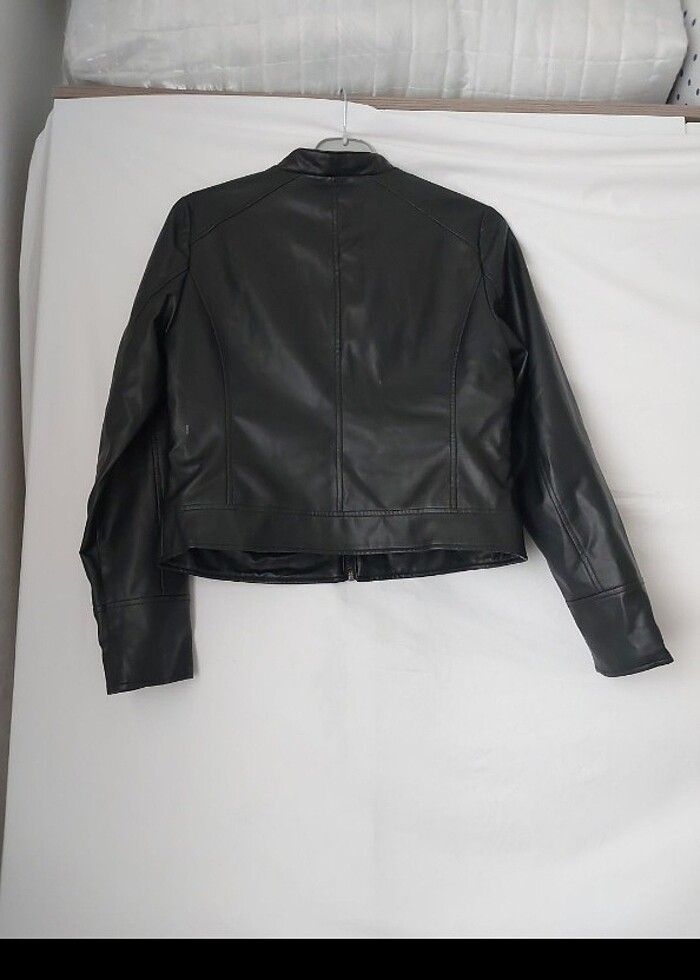 Lc waikiki kadın deri ceket l beden - Görsel 5