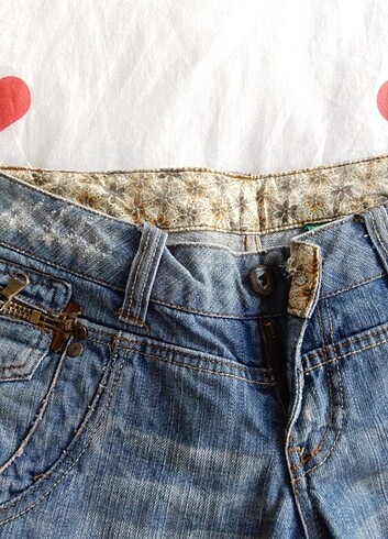 34 Beden Bershka vintage şortolon/kapri/bermuda