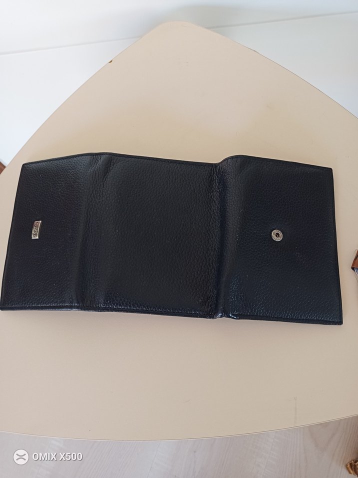 Siyah Deri unisex Cüzdanı Tokalı - Görsel 4