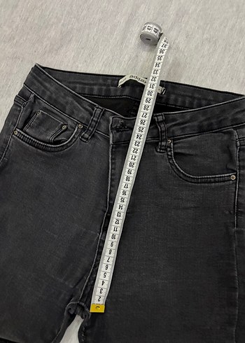 31 Beden gri Renk Gri Dar Kesim Midi Kot Pantolon