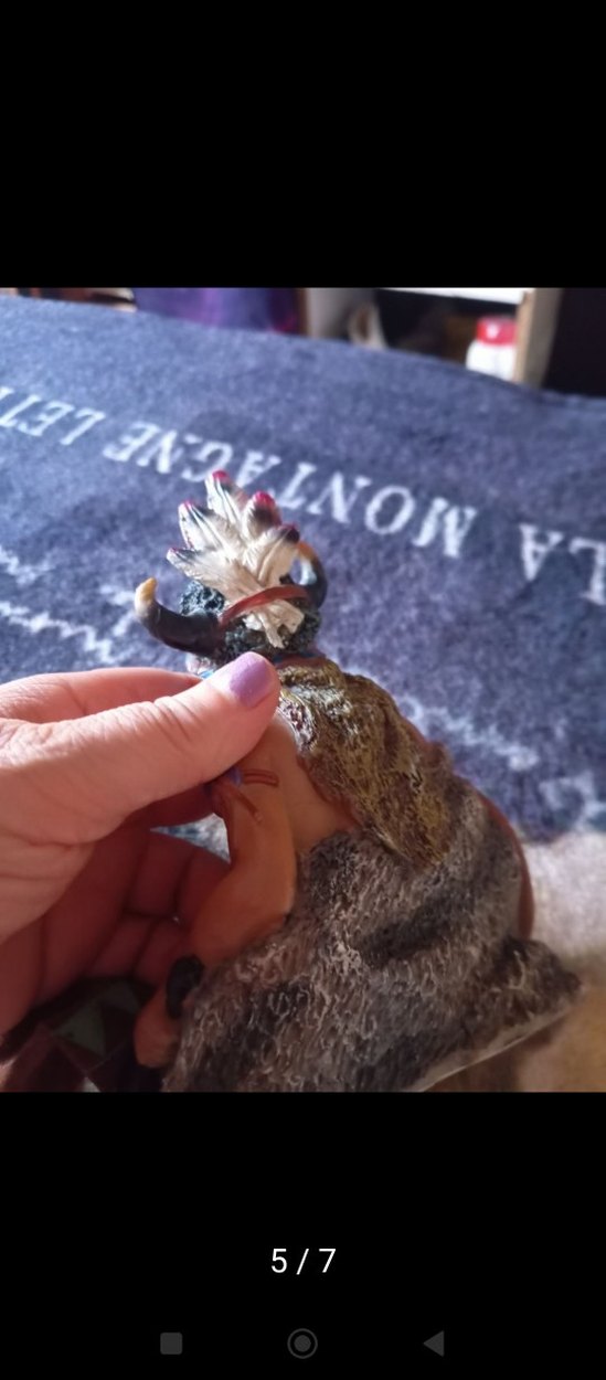 Kabile Kızılderili Figürü - Camel Renk - Görsel 5