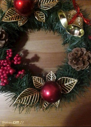 Renkli Yılbaşı Kapı Çelengi - Görsel 2