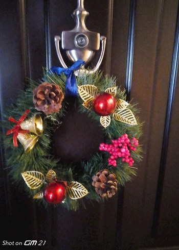 Renkli Yılbaşı Kapı Çelengi - Görsel 5