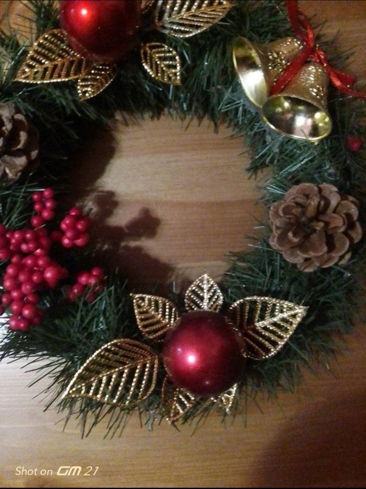 Renkli Yılbaşı Kapı Çelengi - Görsel 2