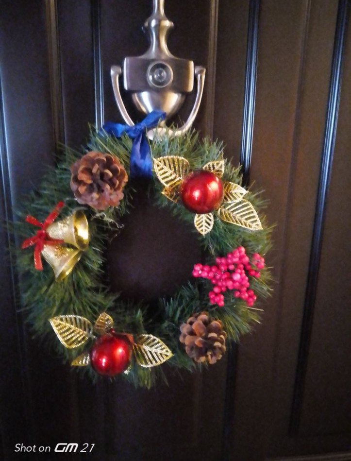 Renkli Yılbaşı Kapı Çelengi - Görsel 5