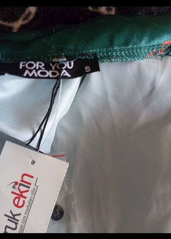 Turkuaz Kısa Kollu Mini Desenli Pijama - Görsel 7