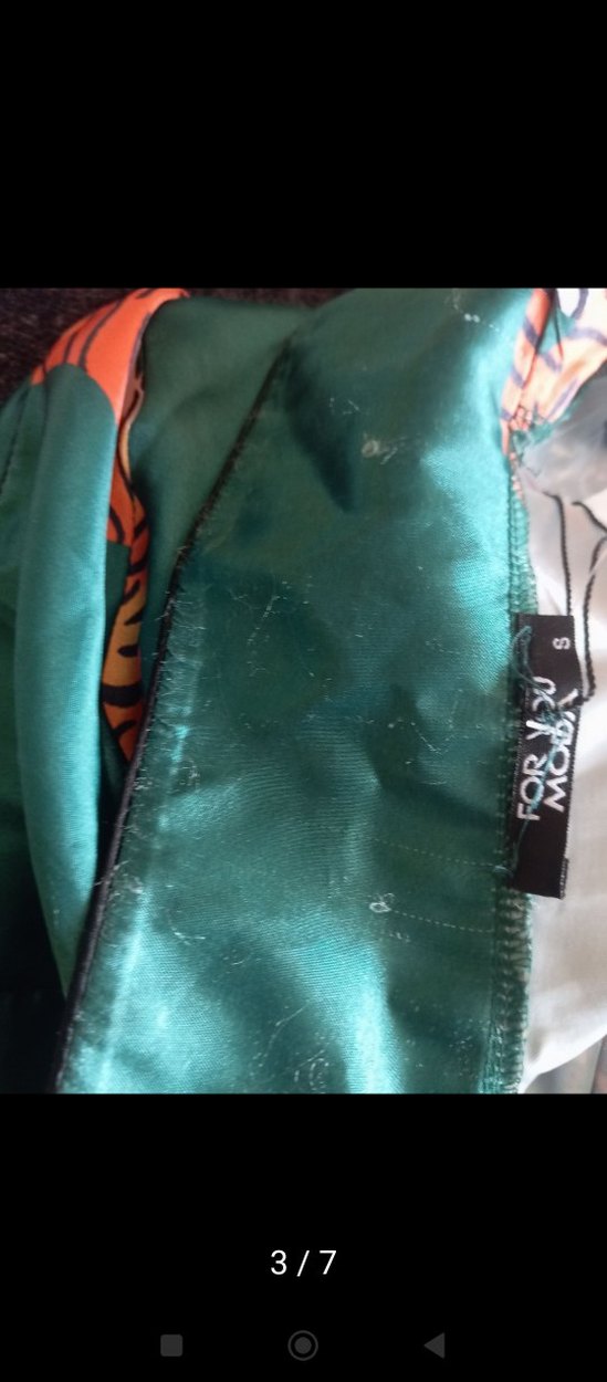 Turkuaz Kısa Kollu Mini Desenli Pijama - Görsel 3