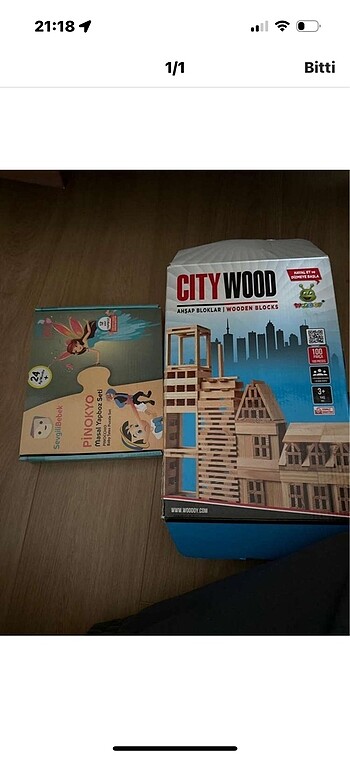 Citywood ahşap bloklar ve puzzle