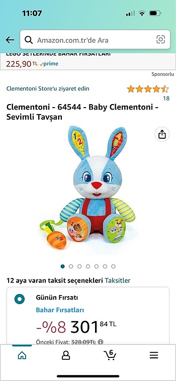 Clementoni sevimli tavşan
