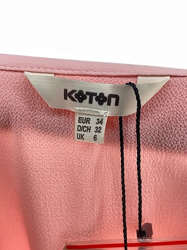 34 Beden pembe Renk Koton Gömlek %70 İndirimli.