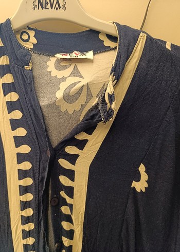 Bohem Uzun Nakışlı Kadın Elbise - Görsel 2