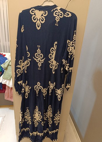 Bohem Uzun Nakışlı Kadın Elbise - Görsel 3