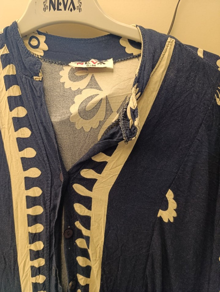 Bohem Uzun Nakışlı Kadın Elbise - Görsel 2